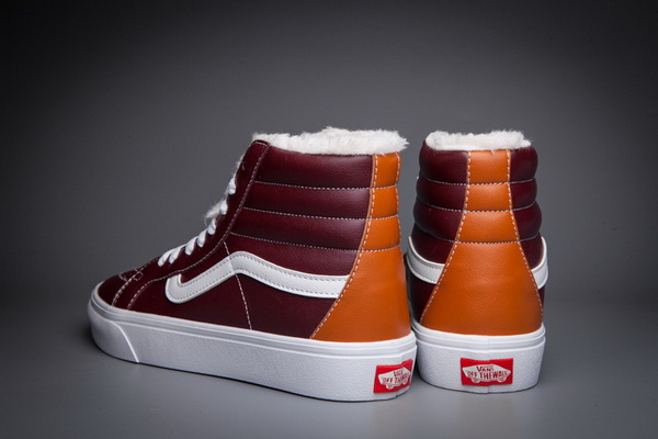 Vans High Top Shoes Lined with fur--011